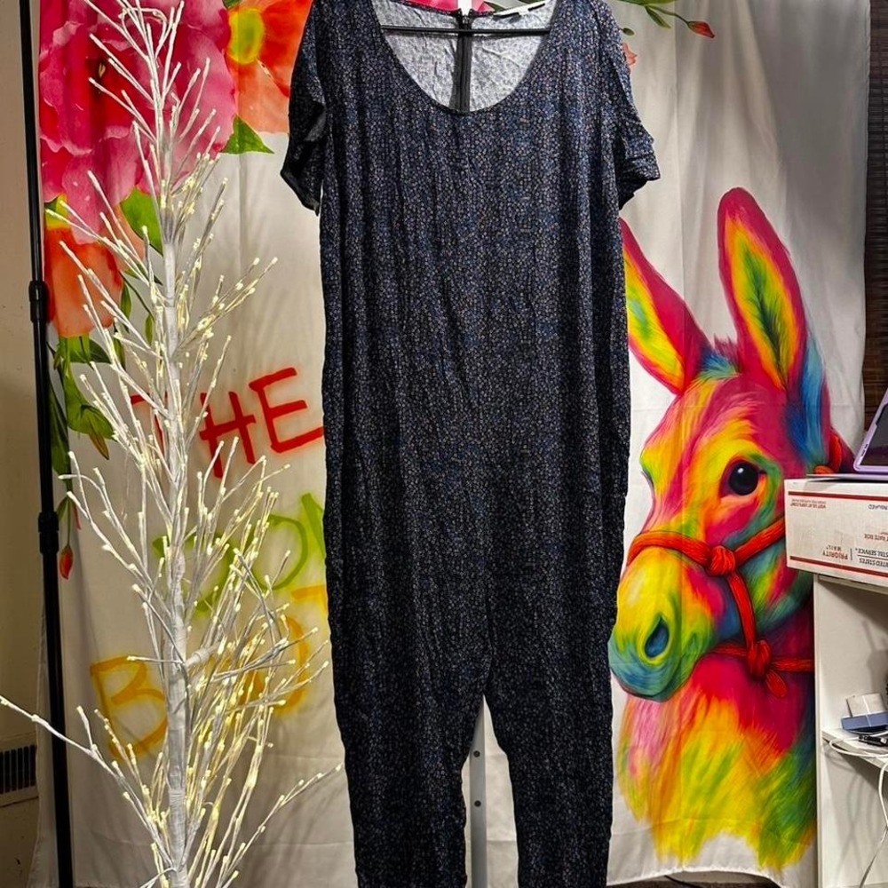 B58. The Nines by Hatch navy jumpsuit Size L